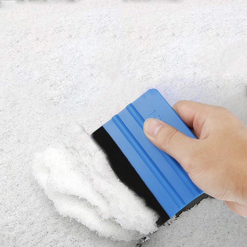 Vankcp 12 Pcs Car Felt Edge Squeegee Kits - 4 Inch Vinyl Scraper Tool for Window Tint, Vinyl Wrap, Decal Sticker Installation, Wallpaper - Image 3
